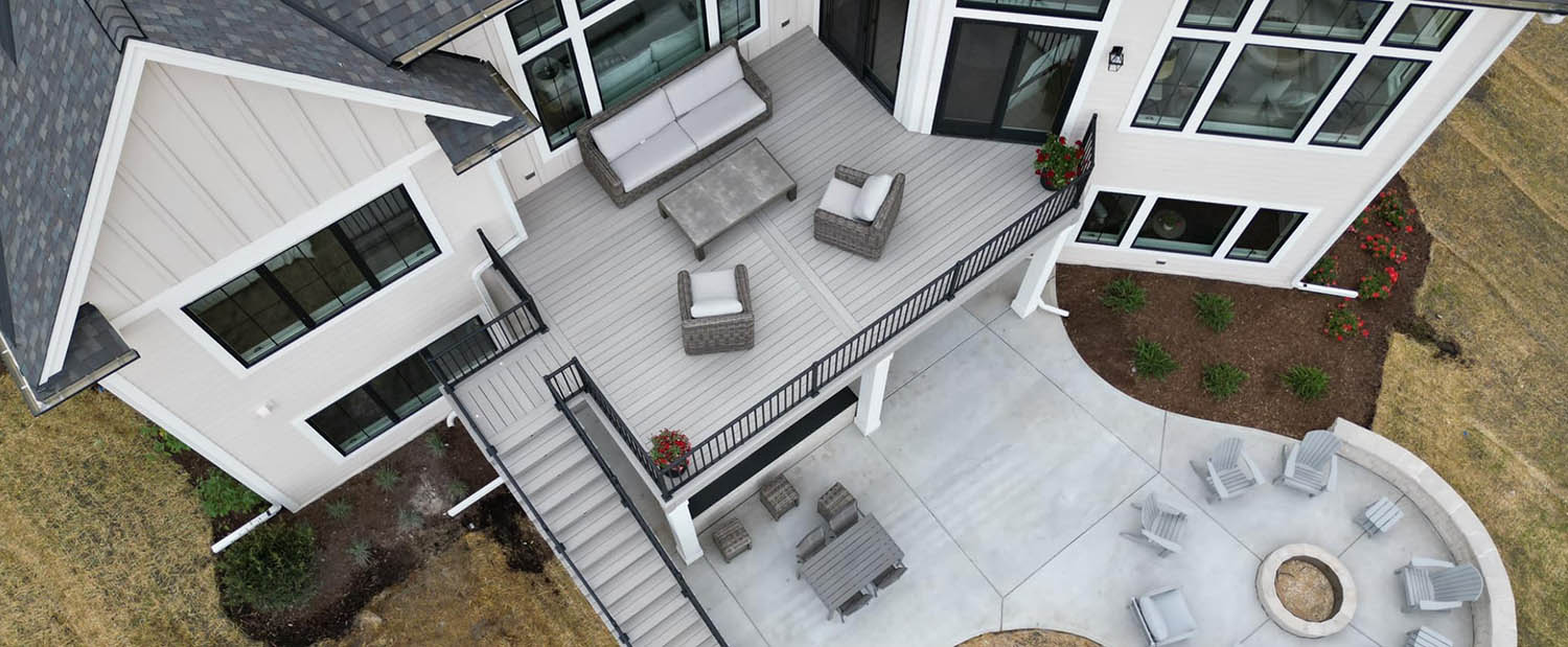 Transform Your Outdoor Space with Custom Composite Deck Solution By GM Home Improvements.